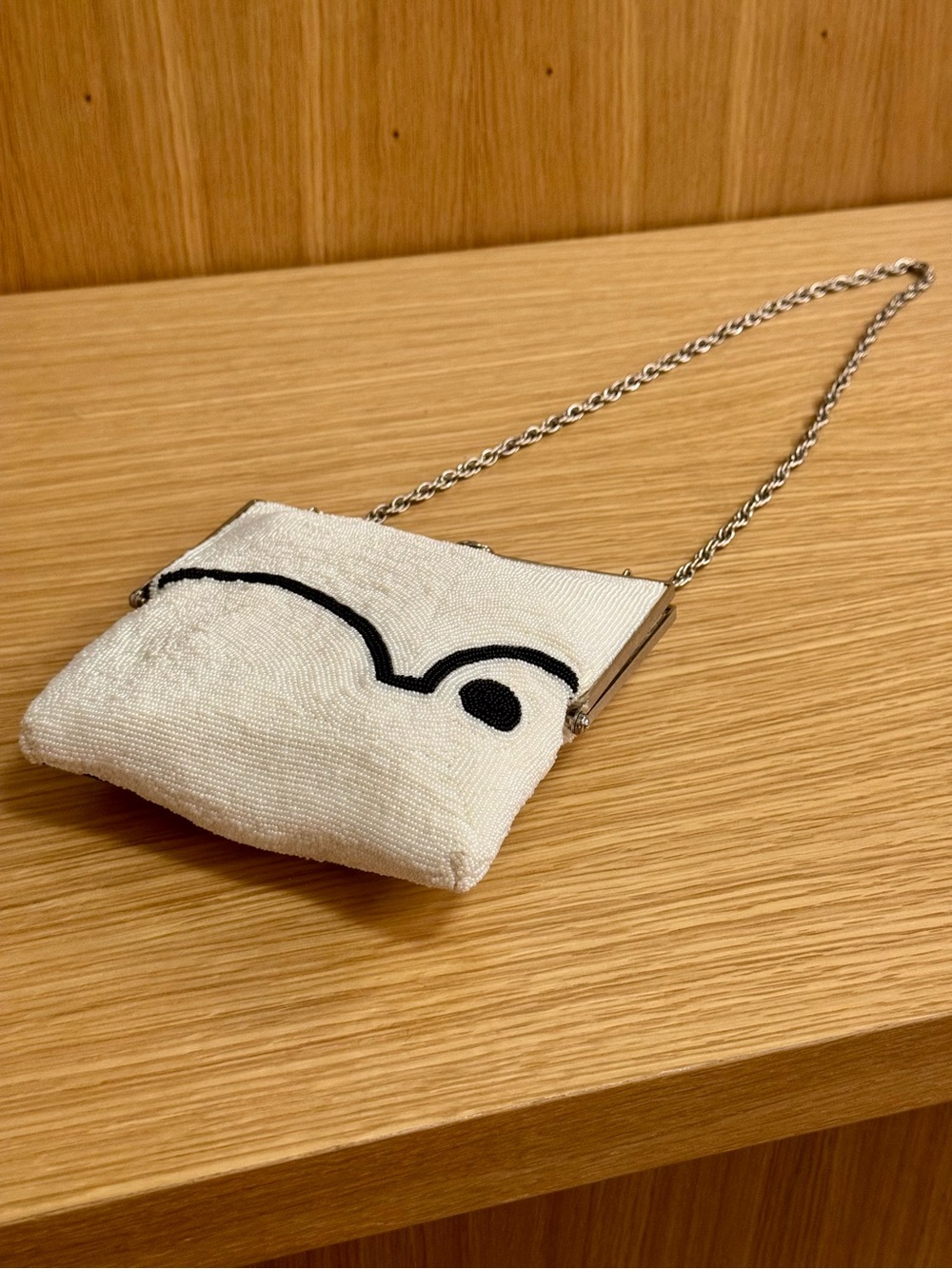 Vintage Beaded Evening Crossbody Bag, Attributed to Pierre Cardin, c. 1960s - Picture 5 of 10
